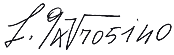 Firma di Luigi Petrosino