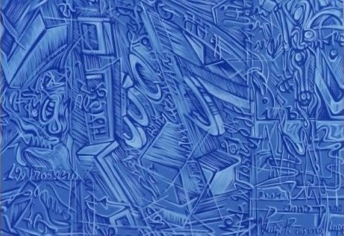 DALLA SERIE “SCRITTURE CELESTI” ELEMENTI SCRITTURALI IN CAMPI DISUGUALI