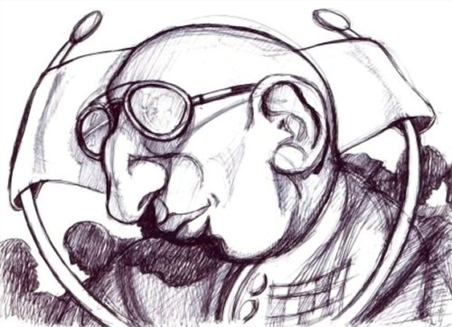 DISEGNO A PENNA BLU SU FOGLIO