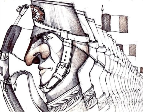 DISEGNO A PENNE COLORATE SU FOGLIO